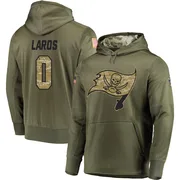 Men's Aidan Laros Tampa Bay Buccaneers Olive Salute to Service Pullover Hoodie