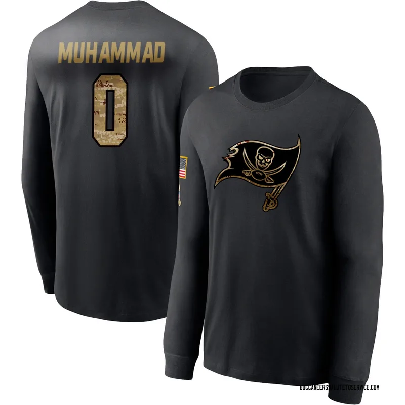 Men's Al-Quadin Muhammad Tampa Bay Buccaneers Black 2020 Salute To Service Sideline Performance Long Sleeve T-Shirt