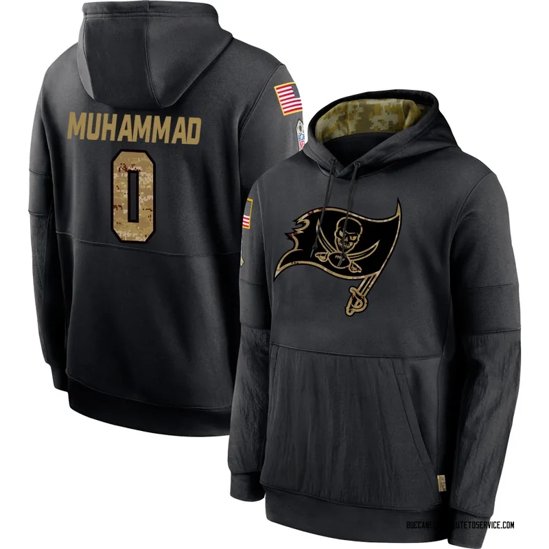 Men's Al-Quadin Muhammad Tampa Bay Buccaneers Black 2020 Salute to Service Sideline Performance Pullover Hoodie