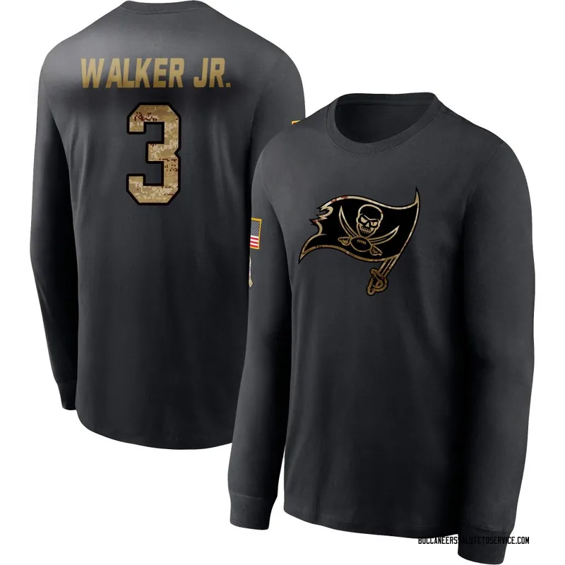 Men's Anthony Walker Jr. Tampa Bay Buccaneers Black 2020 Salute To Service Sideline Performance Long Sleeve T-Shirt