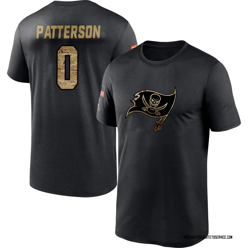 Men's Dean Patterson Tampa Bay Buccaneers Black 2020 Salute To Service Performance T-Shirt