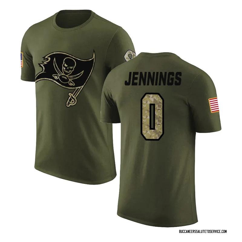 Men's Deion Jennings Tampa Bay Buccaneers Legend Olive Salute to Service T-Shirt