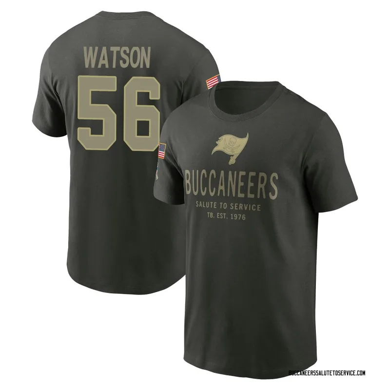 Men's Desmond Watson Tampa Bay Buccaneers Green Forest/ 2025 Salute to Service Sideline Primary Edge T-Shirt