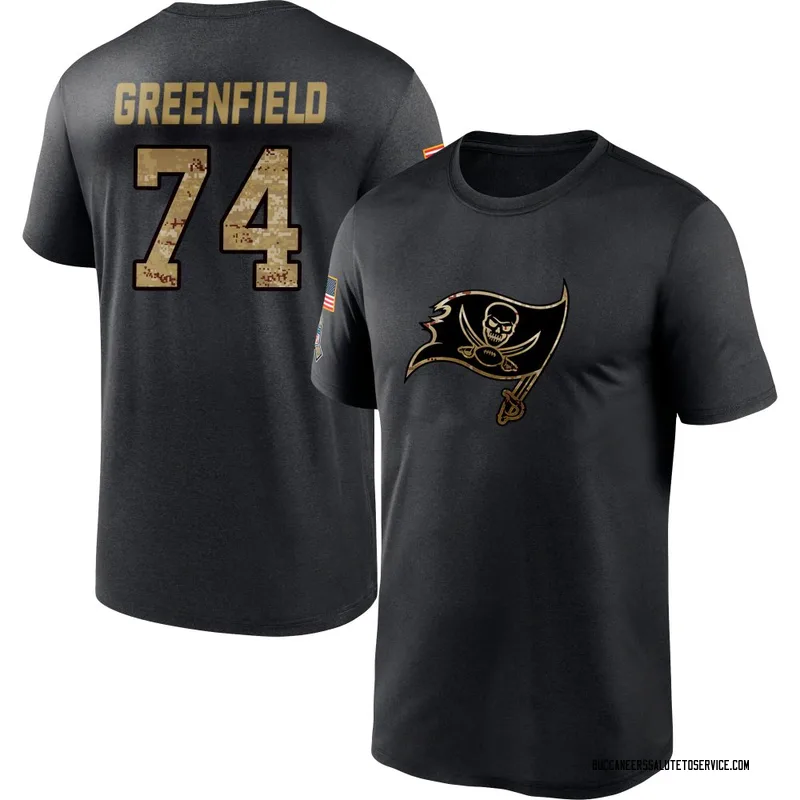 Men's Garret Greenfield Tampa Bay Buccaneers Black 2020 Salute To Service Performance T-Shirt