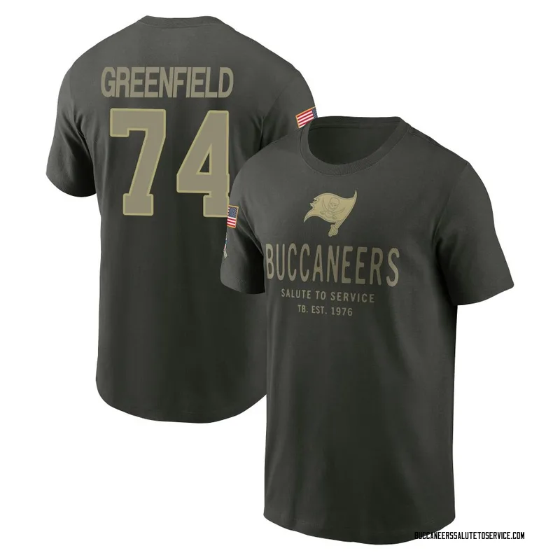 Men's Garret Greenfield Tampa Bay Buccaneers Green Forest/ 2025 Salute to Service Sideline Primary Edge T-Shirt