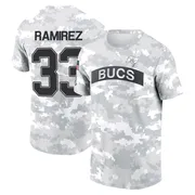 Men's Jose Ramirez Tampa Bay Buccaneers Camo Arctic 2024 Salute to Service Performance T-Shirt