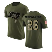 Men's Kaevon Merriweather Tampa Bay Buccaneers Legend Olive Salute to Service T-Shirt