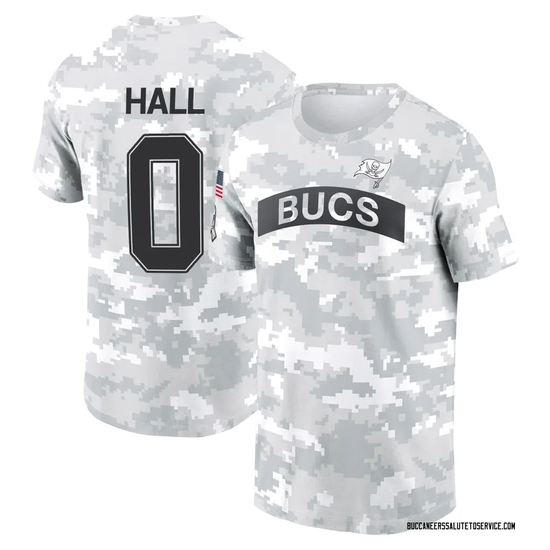 Men's Kemon Hall Tampa Bay Buccaneers Camo Arctic 2024 Salute to Service Performance T-Shirt