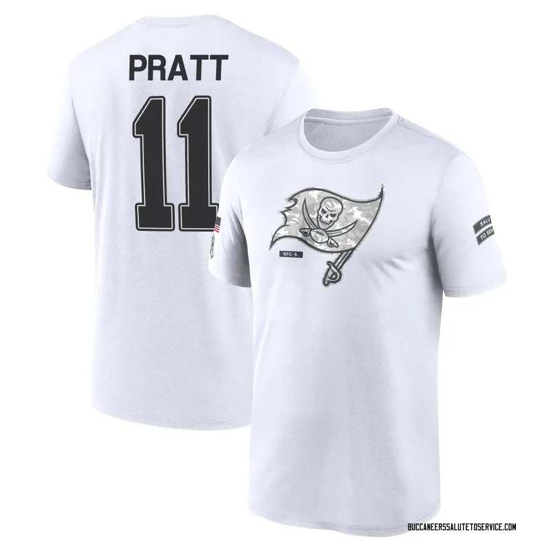 Men's Michael Pratt Tampa Bay Buccaneers Legend White 2024 Salute to Service Performance T-Shirt
