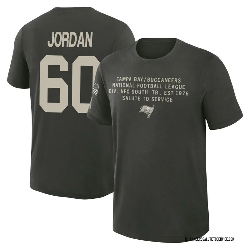Men's Mike Jordan Tampa Bay Buccaneers Green Dark/ 2025 Salute to Service Sideline Slub T-Shirt