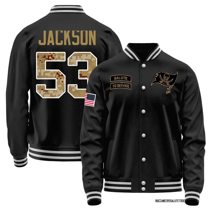 Men's Nick Jackson Tampa Bay Buccaneers Black Salute to Service Sideline Performance Jacket