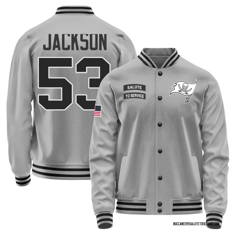 Men's Nick Jackson Tampa Bay Buccaneers Gray Salute to Service Performance Jacket