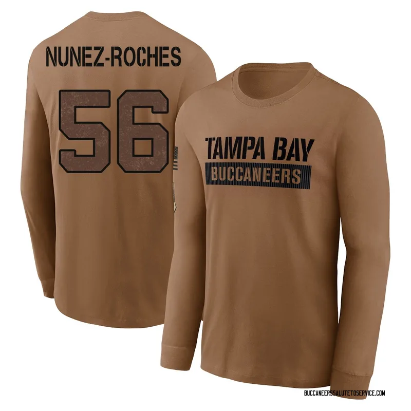 Men's Rakeem Nunez-Roches Tampa Bay Buccaneers Brown 2023 Salute To Service Long Sleeve T-Shirt