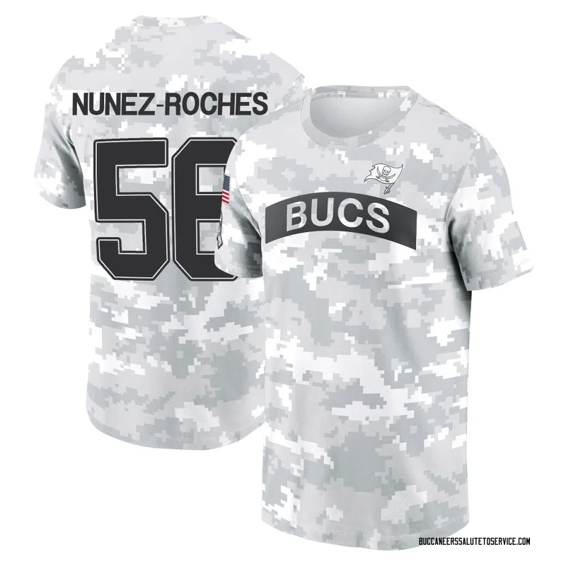 Men's Rakeem Nunez-Roches Tampa Bay Buccaneers Camo Arctic 2024 Salute to Service Performance T-Shirt