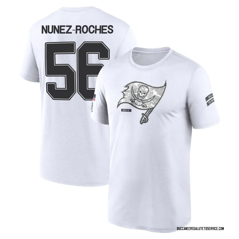 Men's Rakeem Nunez-Roches Tampa Bay Buccaneers Legend White 2024 Salute to Service Performance T-Shirt