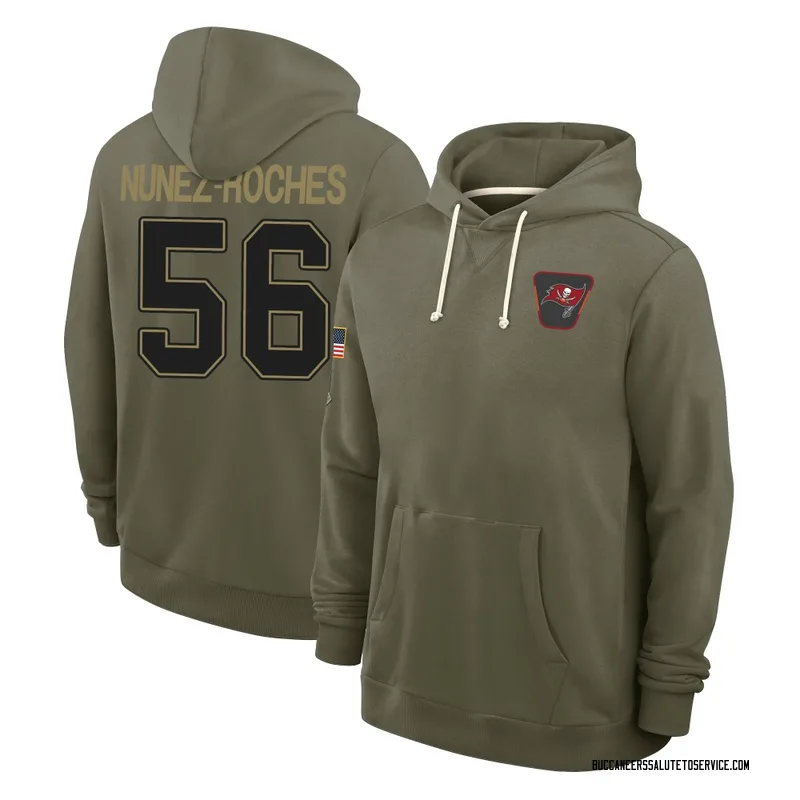 Men's Rakeem Nunez-Roches Tampa Bay Buccaneers Olive 2025 Salute to Service Hoodie
