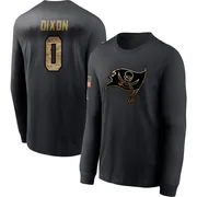 Men's Riley Dixon Tampa Bay Buccaneers Black 2020 Salute To Service Sideline Performance Long Sleeve T-Shirt