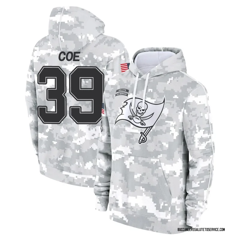 Men's Ryan Coe Tampa Bay Buccaneers Camo Arctic 2024 Salute to Service Club Fleece Pullover Hoodie