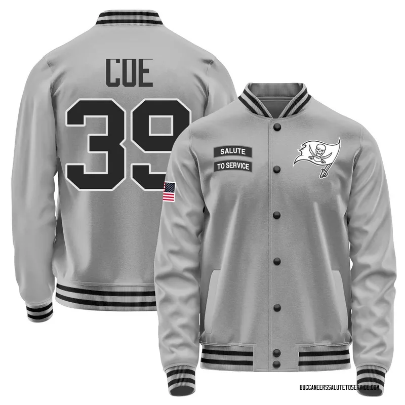 Men's Ryan Coe Tampa Bay Buccaneers Gray Salute to Service Performance Jacket
