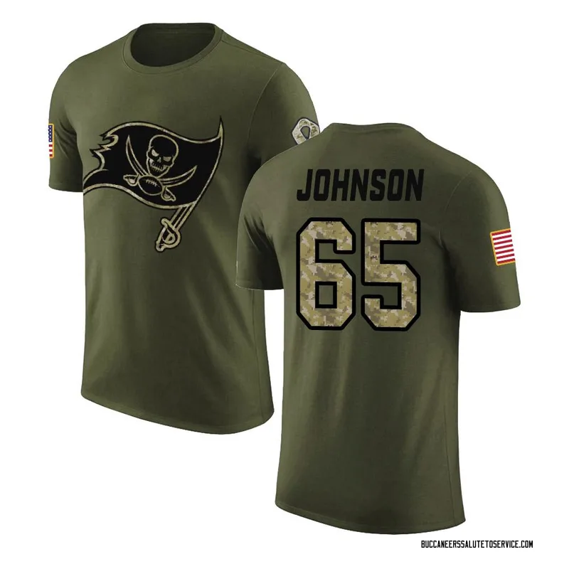 Men's Ryan Johnson Tampa Bay Buccaneers Legend Olive Salute to Service T-Shirt