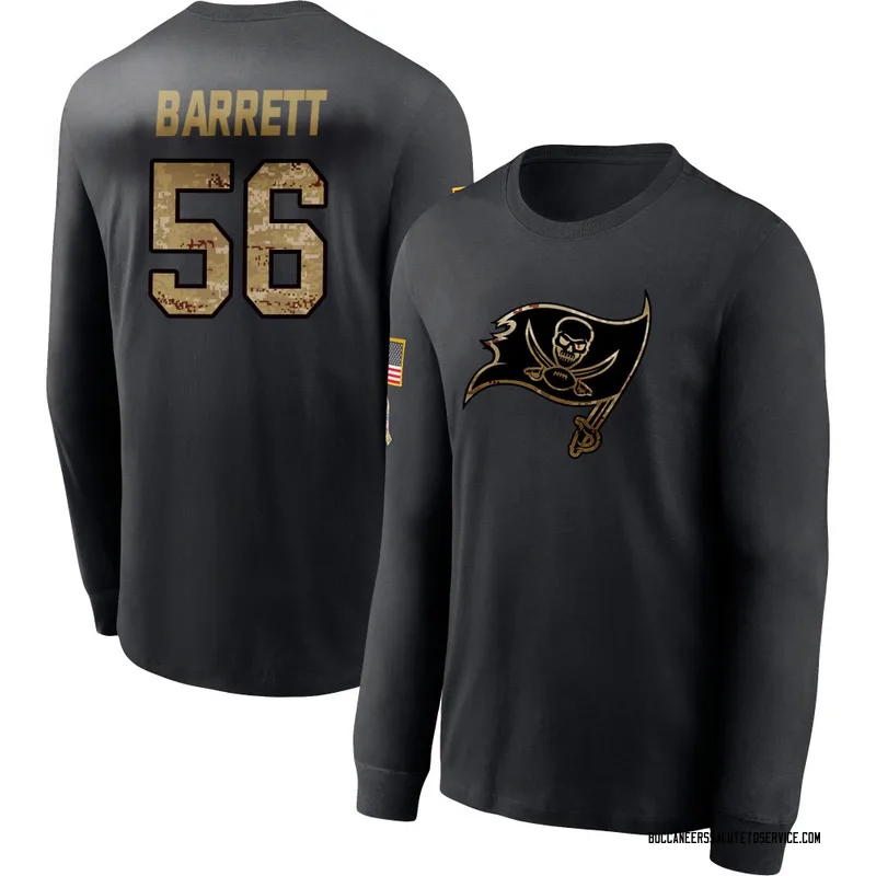 Men's Shaquil Barrett Tampa Bay Buccaneers Black 2020 Salute To Service Sideline Performance Long Sleeve T-Shirt