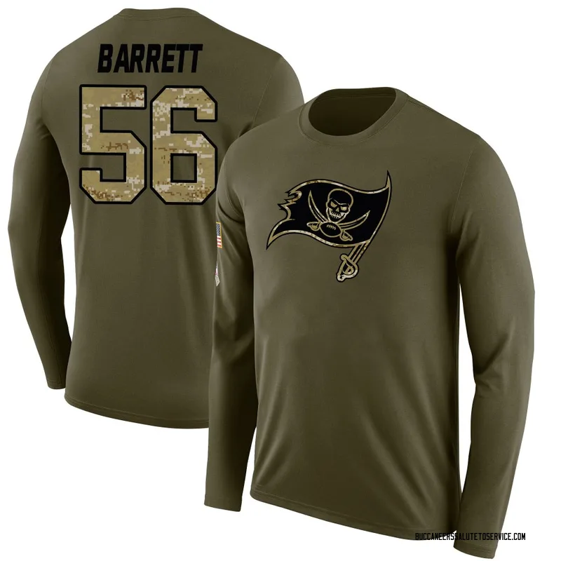Men's Shaquil Barrett Tampa Bay Buccaneers Legend Olive Salute to Service Sideline Long Sleeve T-Shirt