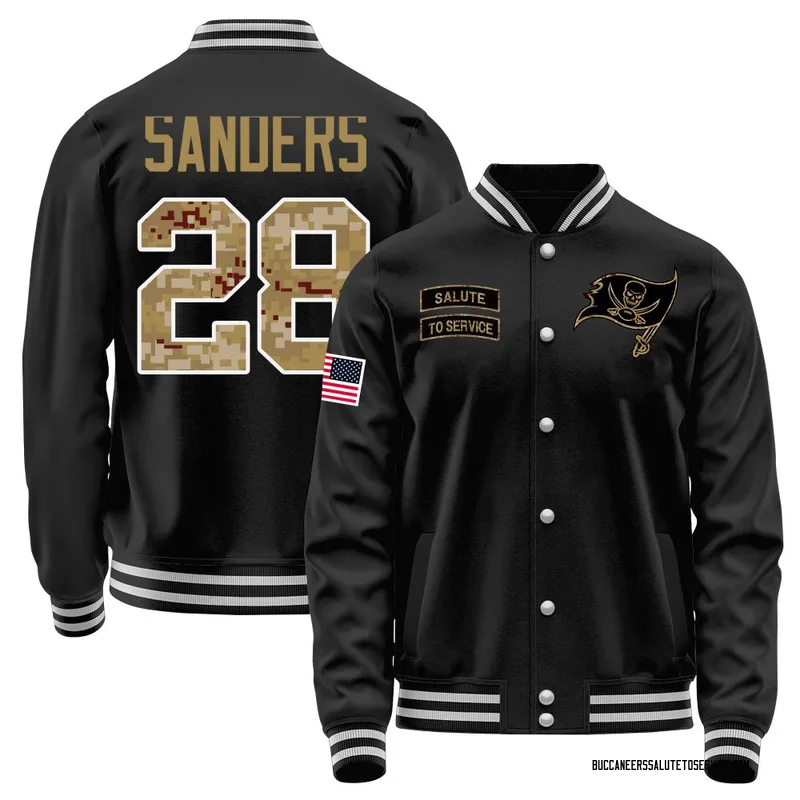Men's Shilo Sanders Tampa Bay Buccaneers Black Salute to Service Sideline Performance Jacket
