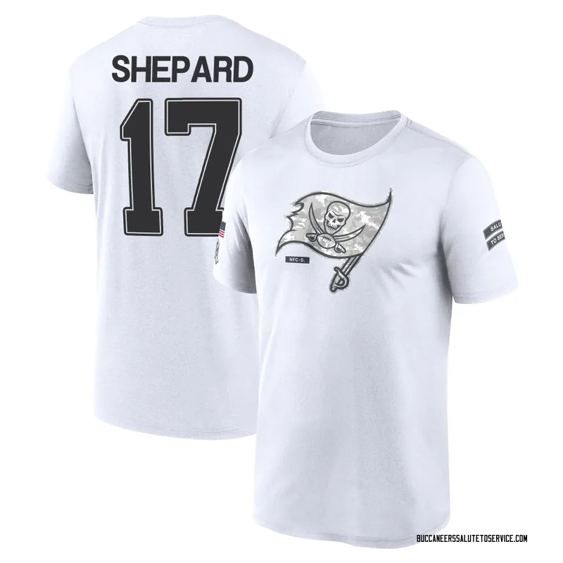 Men's Sterling Shepard Tampa Bay Buccaneers Legend White 2024 Salute to Service Performance T-Shirt