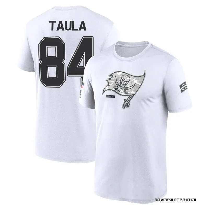 Men's Tanner Taula Tampa Bay Buccaneers Legend White 2024 Salute to Service Performance T-Shirt