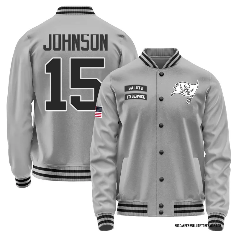 Men's Tez Johnson Tampa Bay Buccaneers Gray Salute to Service Performance Jacket