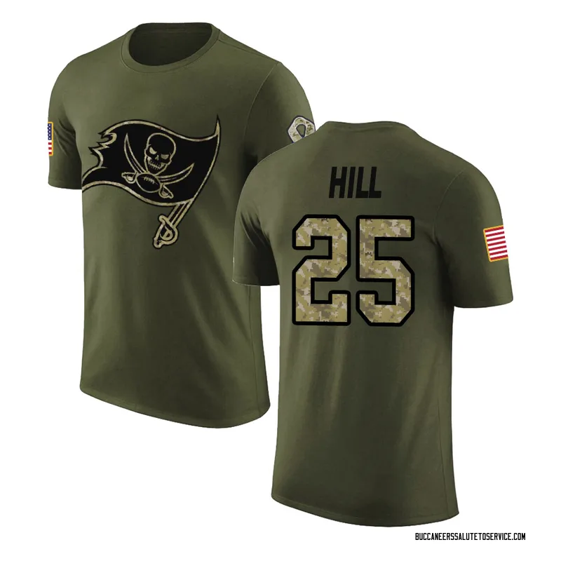 Men's Troy Hill Tampa Bay Buccaneers Legend Olive Salute to Service T-Shirt