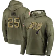 Men's Troy Hill Tampa Bay Buccaneers Olive Salute to Service Pullover Hoodie