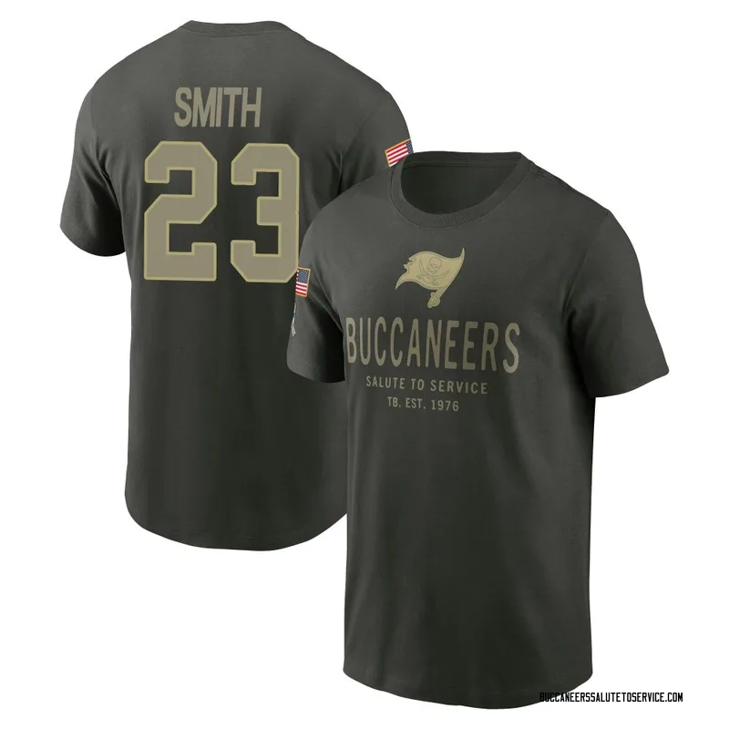 Men's Tykee Smith Tampa Bay Buccaneers Green Forest/ 2025 Salute to Service Sideline Primary Edge T-Shirt