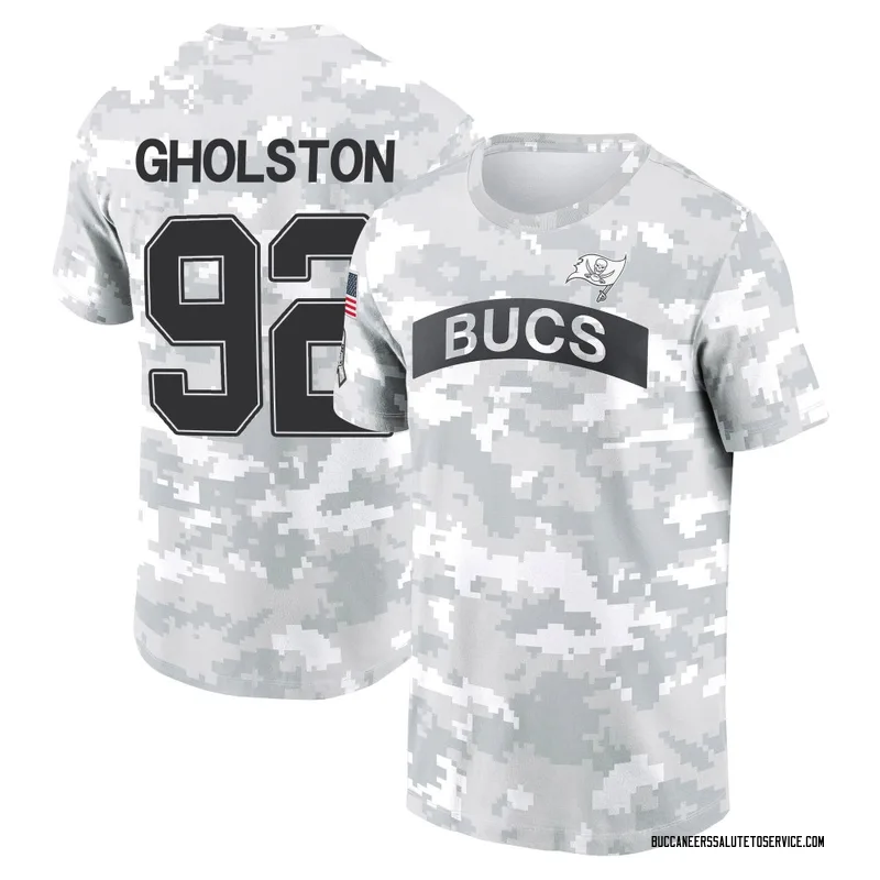 Men's William Gholston Tampa Bay Buccaneers Camo Arctic 2024 Salute to Service Performance T-Shirt