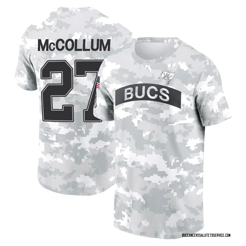 Men's Zyon McCollum Tampa Bay Buccaneers Camo Arctic 2024 Salute to Service Performance T-Shirt