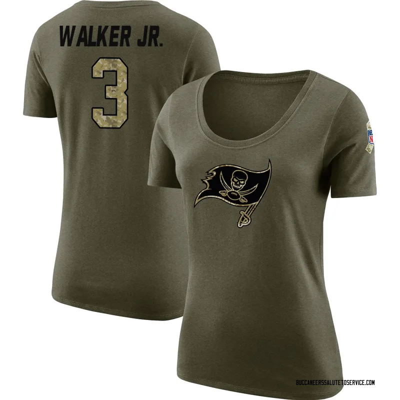 Women's Anthony Walker Jr. Tampa Bay Buccaneers Legend Olive Salute to Service Scoop Neck T-Shirt