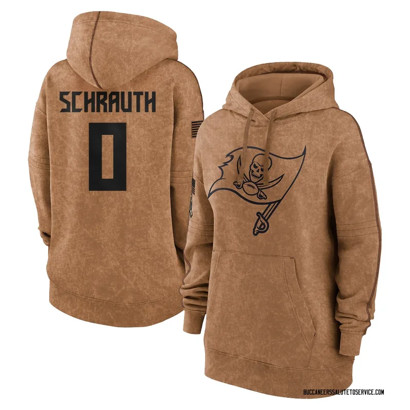 Women's Billy Schrauth Tampa Bay Buccaneers Brown 2023 Salute To Service Pullover Hoodie