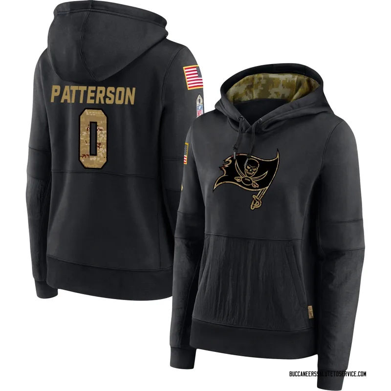 Women's Dean Patterson Tampa Bay Buccaneers Black 2020 Salute to Service Sideline Performance Pullover Hoodie