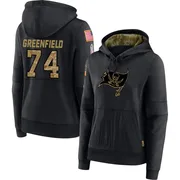 Women's Garret Greenfield Tampa Bay Buccaneers Black 2020 Salute to Service Sideline Performance Pullover Hoodie