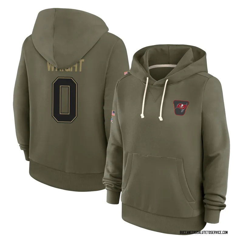 Women's Javin Wright Tampa Bay Buccaneers Olive 2025 Salute to Service Hoodie