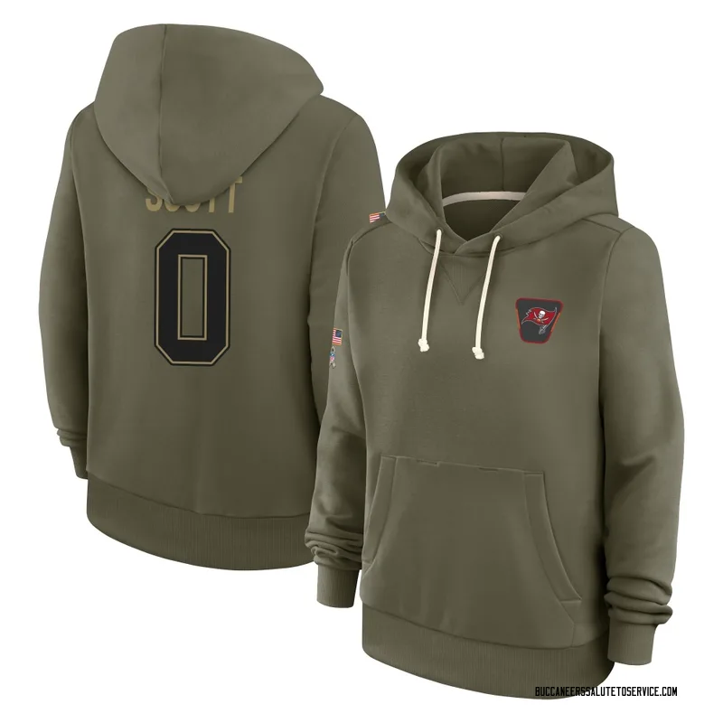 Women's Keionte Scott Tampa Bay Buccaneers Olive 2025 Salute to Service Hoodie