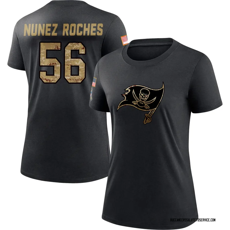 Women's Rakeem Nunez-Roches Tampa Bay Buccaneers Black 2020 Salute To Service Performance T-Shirt