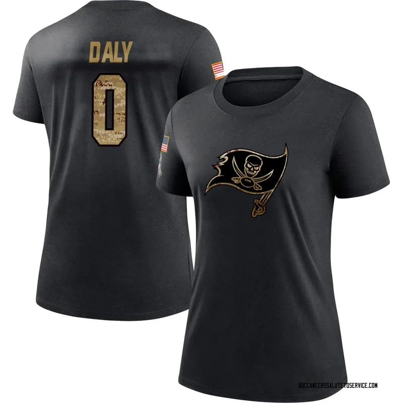 Women's Scott Daly Tampa Bay Buccaneers Black 2020 Salute To Service Performance T-Shirt