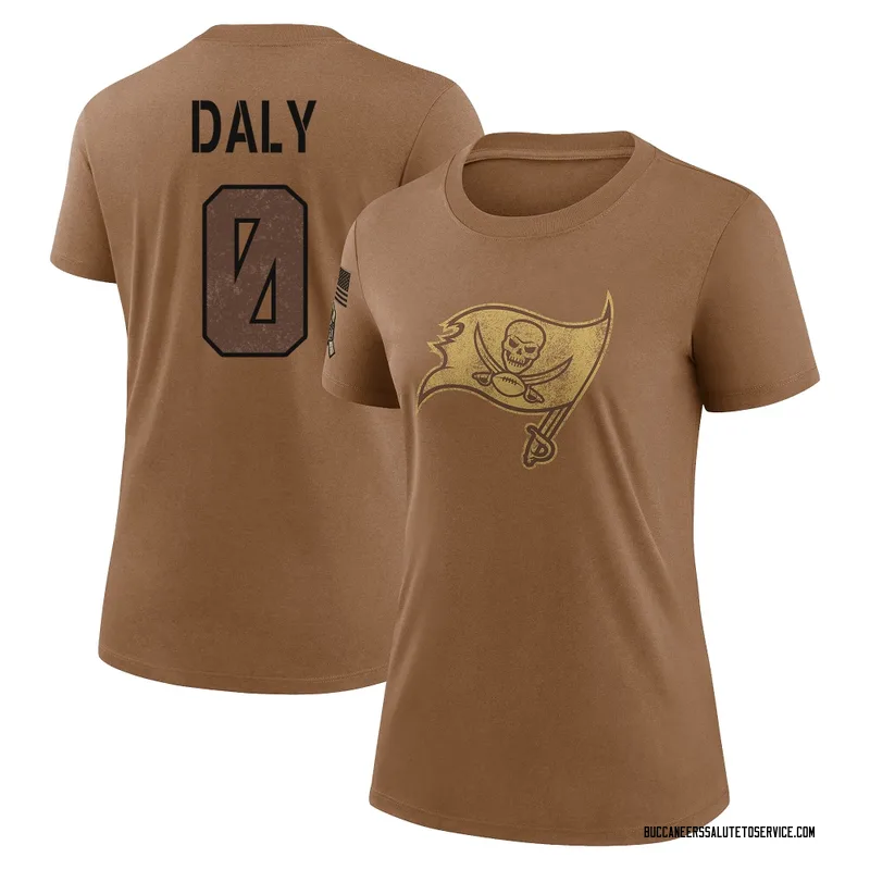 Women's Scott Daly Tampa Bay Buccaneers Legend Brown 2023 Salute To Service Performance T-Shirt