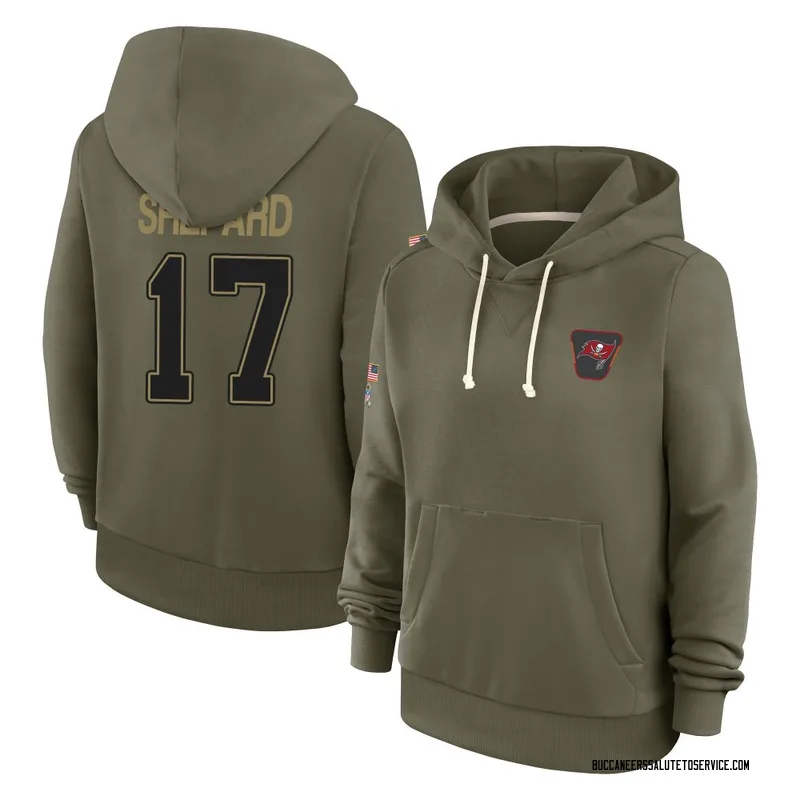Women's Sterling Shepard Tampa Bay Buccaneers Olive 2025 Salute to Service Hoodie