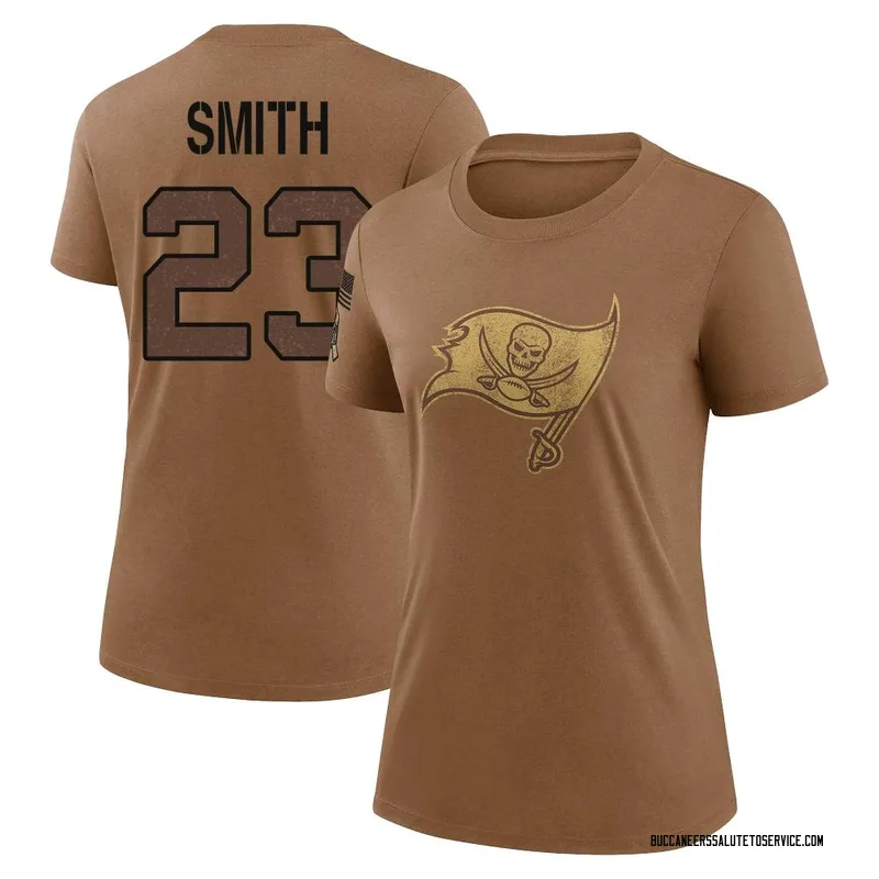 Women's Tykee Smith Tampa Bay Buccaneers Legend Brown 2023 Salute To Service Performance T-Shirt
