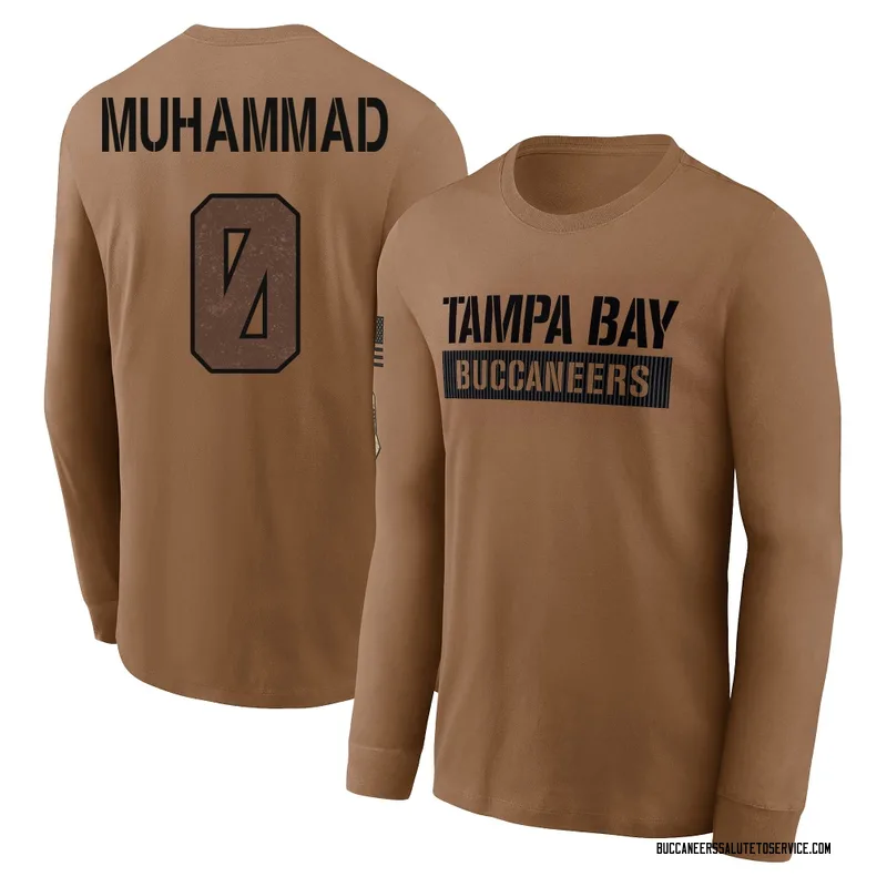Youth Al-Quadin Muhammad Tampa Bay Buccaneers Brown 2023 Salute To Service Long Sleeve T-Shirt