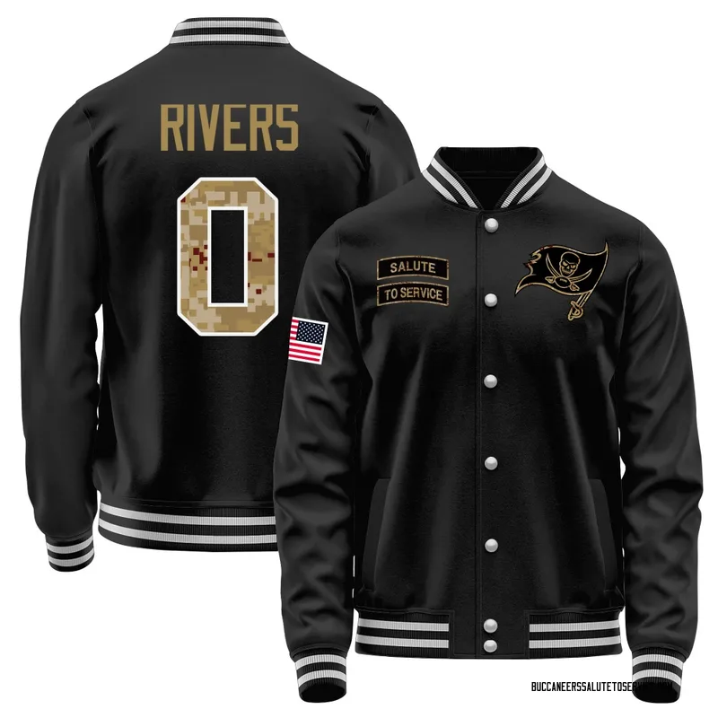 Youth Eric Rivers Tampa Bay Buccaneers Black Salute to Service Sideline Performance Jacket