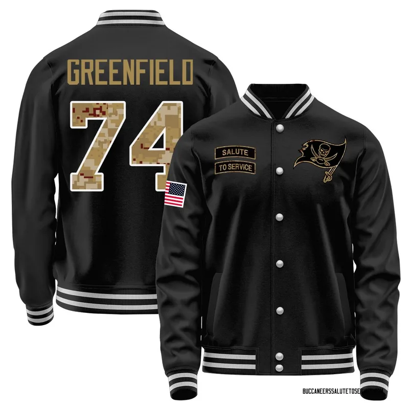 Youth Garret Greenfield Tampa Bay Buccaneers Black Salute to Service Sideline Performance Jacket