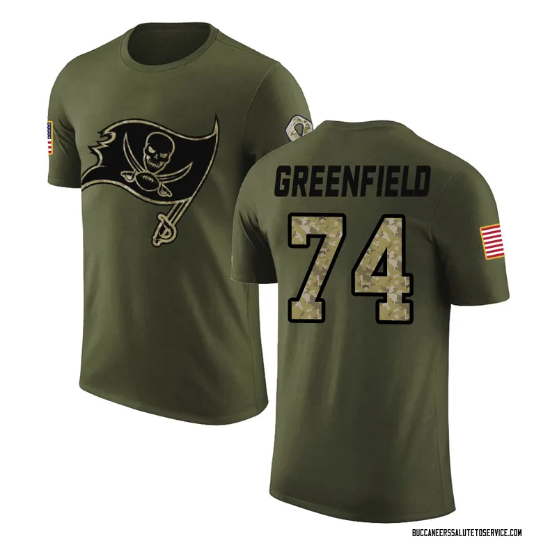Youth Garret Greenfield Tampa Bay Buccaneers Legend Olive Salute to Service T-Shirt